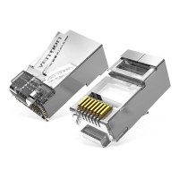 Конектор Cat.6A FTP RJ45 Modular Plug Transparent 10 Pack VENTION (IDFR0-10)