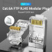 Vention Конектор Cat.6A FTP RJ45 Modular Plug Transparent 10 Pack VENTION (IDFR0-10)