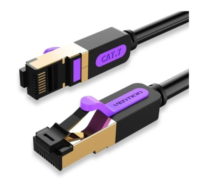 Vention Патч-корд Cat.7 SFTP Patch Cable 1M Black VENTION (ICDBF)