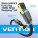 Vention Патч-корд Cotton Braided Cat.8 SFTP Patch Cable 1M Black VENTION (IKGBF)