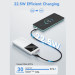 Vention Батарея універсальна VENTION 10000mAh Power Bank (Micro-USB + USB-C + USB-A + USB-A) 22.5W Black LED Display Type (FHKB0)