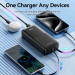 Vention Батарея універсальна VENTION 20000mAh Power Bank (Micro-USB + USB-C + USB-A + USB-A) with Built-in USB-C and Lightning Cables (FHPB0)