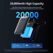 Vention Батарея універсальна VENTION 20000mAh Mini Power Bank (USB-C + USB-C/USB-A) with Built-in USB-C Cable 45W Gray (FHGH0)