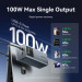 Vention Батарея універсальна VENTION 20000mAh Power Bank (USB-C + USB-C/USB-A) 100W Gray TFT Display Type (FKCH0)