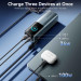 Vention Батарея універсальна VENTION 27000mAh Power Bank (USB-C + USB-C/USB-C/USB-A) 200W Gray TFT Display Type (FKGH0)