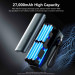 Vention Батарея універсальна VENTION 27000mAh Power Bank (USB-C + USB-C/USB-C/USB-A) 200W Gray TFT Display Type (FKGH0)