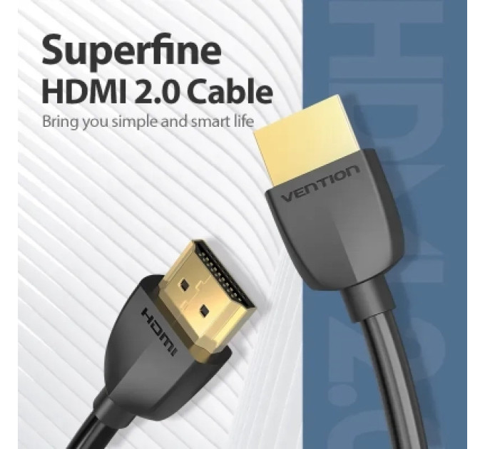 Vention Кабель мультимедійний Portable HDMI Cable 0.5M Black VENTION (AAIBD)