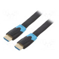 Vention Кабель мультимедійний Flat HDMI Cable 10M Black VENTION (AAKBL)