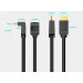 Vention Кабель мультимедійний HDMI Right Angle Cable 270 Degree 1.5M Black VENTION (AAQBG)