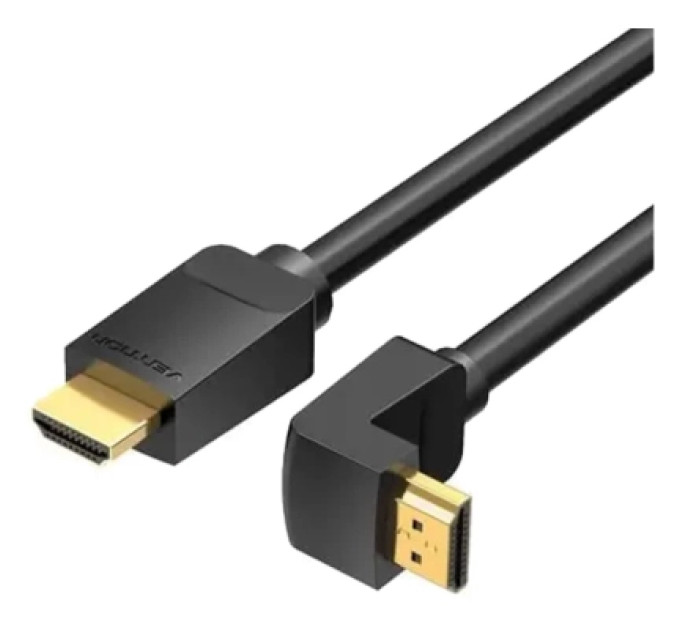 Vention Кабель мультимедійний HDMI Right Angle Cable 270 Degree 1.5M Black VENTION (AAQBG)