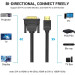 Vention Кабель мультимедійний HDMI to DVI Cable 2M Black VENTION (ABFBH)