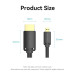 Vention Кабель мультимедійний HDMI-D Male to HDMI-A Male 4K HD Cable 1M Black VENTION (AGIBF)