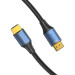Vention Кабель мультимедійний Cotton Braided HDMI-A Male to Male HD Cable 8K 2M Blue Aluminum Alloy Type VENTION (ALGLH)