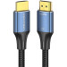 Vention Кабель мультимедійний Cotton Braided HDMI-A Male to Male HD Cable 8K 2M Blue Aluminum Alloy Type VENTION (ALGLH)