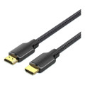 Vention Кабель мультимедійний Cotton Braided 4K HDMI Male to Male Cable 1.5M Black VENTION (ALLBG)