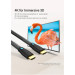 Vention Кабель мультимедійний Cotton Braided 4K HDMI Male to Male Cable 1M Black Zinc Alloy Type VENTION (ALMBF)