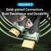 Vention Кабель мультимедійний Cotton Braided Ultra Thin HDMI-A Male to Male HD Cable 8K 1.5M Green Aluminum Alloy Type VENTION (ALOGG)