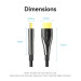 Vention Кабель мультимедійний 4K Fiber Optic HDMI Male to Male Cable 35M Black Zinc Alloy Type VENTION (ALSBU)
