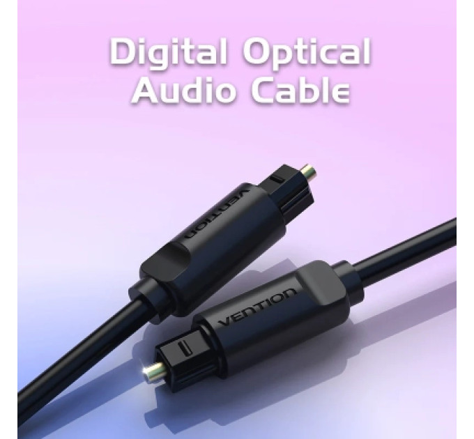 Vention Кабель мультимедійний Optical Fiber Audio Cable 2M Black VENTION (BAEBH)