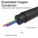 Vention Кабель мультимедійний Fabric Braided 3.5mm Male to Male Audio Cable 1M Black Metal Type VENTION (BAGBF)