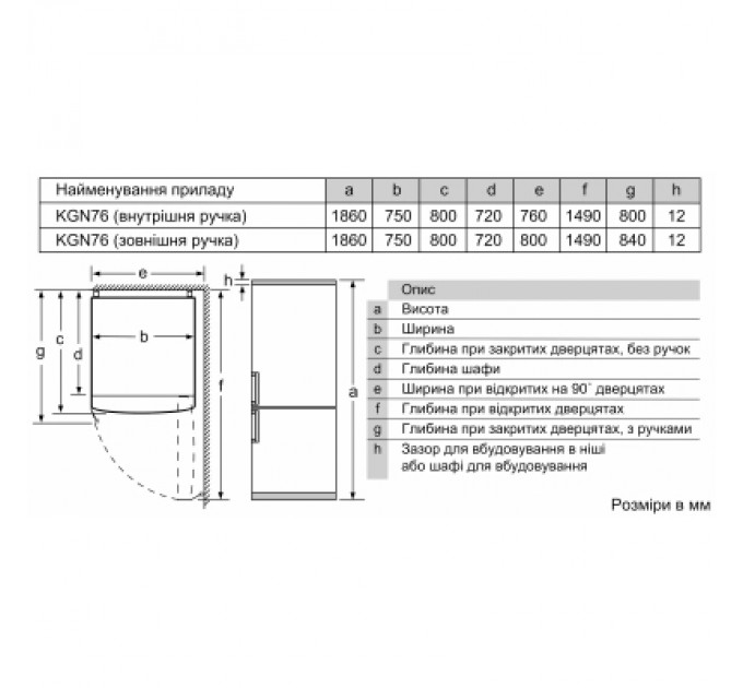 Холодильник Bosch KGN76VIE0N