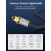 Vention Кабель мультимедійний Optical Fiber Audio Cable Aluminum Alloy Type 1M Gray VENTION (BAVHF)