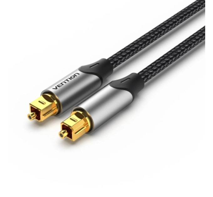 Vention Кабель мультимедійний Optical Fiber Audio Cable Aluminum Alloy Type 1M Gray VENTION (BAVHF)