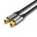 Vention Кабель мультимедійний Optical Fiber Audio Cable Aluminum Alloy Type 1M Gray VENTION (BAVHF)