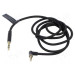Vention Кабель мультимедійний Cotton Braided 3.5mm Male to Male Right Angle Audio Cable 1M Black Aluminum Alloy Type VENTION (BAZBF)