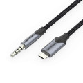 Vention Кабель мультимедійний Micro USB Male to TRRS 3.5mm Male Audio Cable 1M Black VENTION (BDGBF)