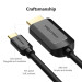 Vention Кабель мультимедійний Type-C to HDMI Cable 1.5M Black VENTION (CGUBG)