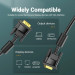 Vention Кабель мультимедійний VGA(3+6) Male to Male Cable with ferrite cores 5M Black VENTION (DAEBJ)