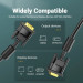 Vention Кабель мультимедійний VGA(3+6) Male to Male Cable with ferrite cores 20M Black VENTION (DAEBQ)