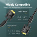 Vention Кабель мультимедійний VGA(3+6) Male to Male Cable with ferrite cores 20M Black VENTION (DAEBQ)