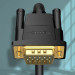 Vention Кабель мультимедійний VGA(3+6) Male to Male Cable with ferrite cores 20M Black VENTION (DAEBQ)