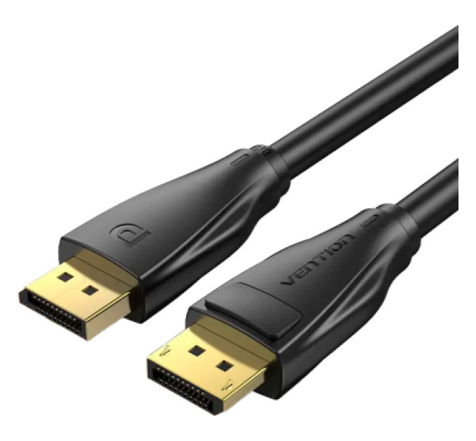 Vention Кабель мультимедійний DP 1.4 Male to Male HD Cable 8K 1.5M Black VENTION (HCDBG)