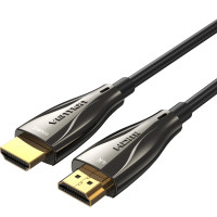 Кабель мультимедійний 4K Fiber Optic HDMI Male to Male Cable 40M Black Zinc Alloy Type VENTION (ALSBV)