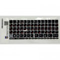 BestKey Наклейка на клавіатуру BestKey непрозора чорна, 76, помаранчевий (BKU13ORA/014)
