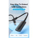 Vention Дата кабель USB 2.0 Type-A Male to Type-A Female Active Extension Cable 30M Black VENTION (CBKBT)