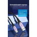 Vention Дата кабель Cotton Braided USB 2.0 A Male to C Male 3A Cable Purple 1.5M Aluminum Alloy Type VENTION (CODVG)