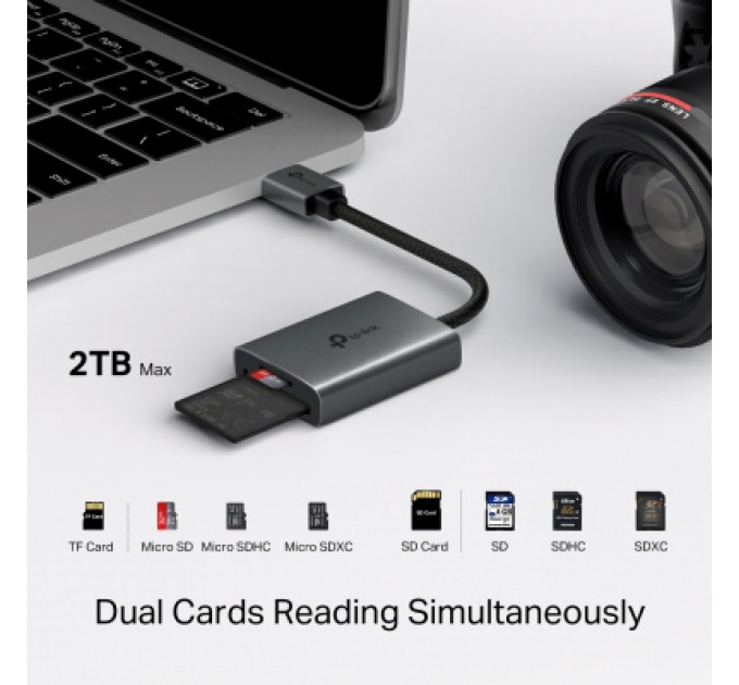 Зчитувач флеш-карт TP-Link USB 2.0 to SD/TF (UA430)