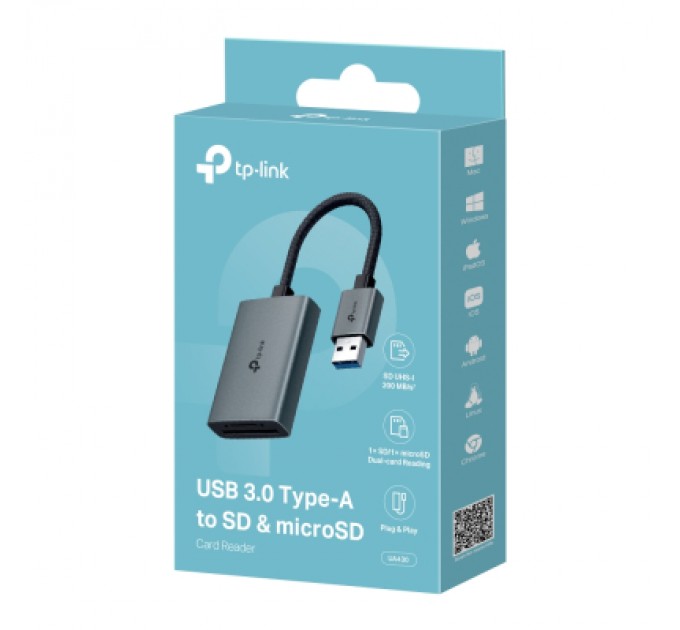 Зчитувач флеш-карт TP-Link USB 2.0 to SD/TF (UA430)