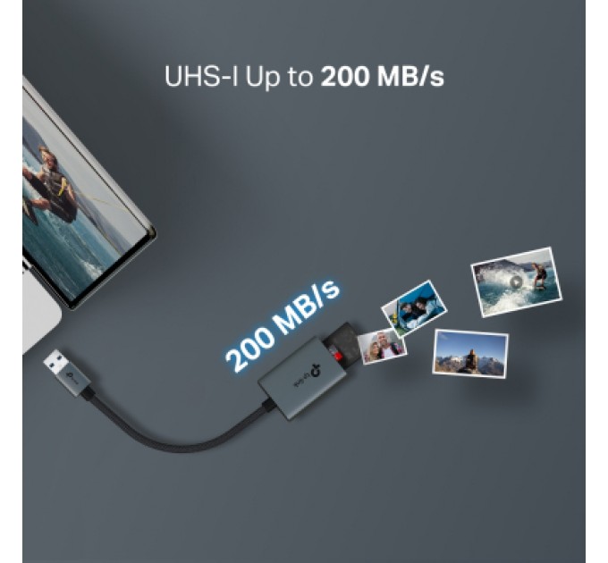 Зчитувач флеш-карт TP-Link USB 2.0 to SD/TF (UA430)