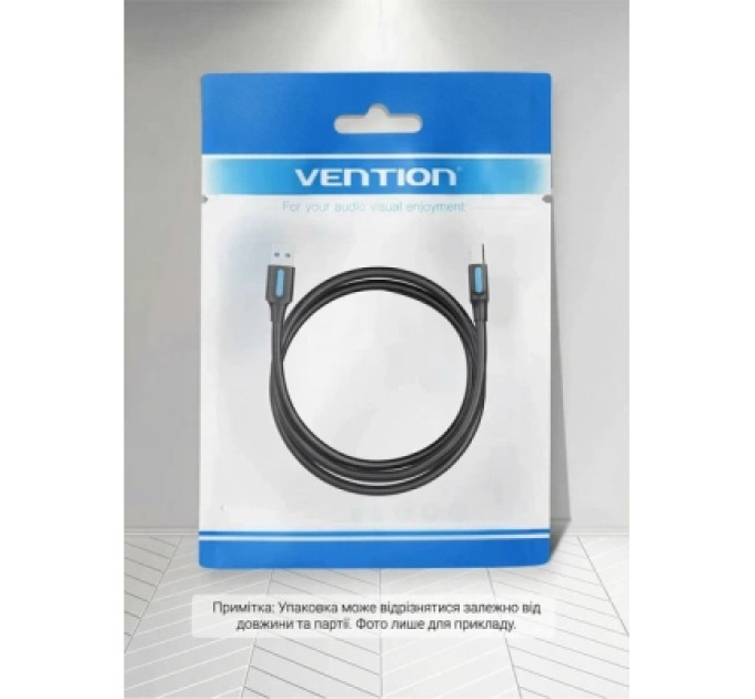 Vention Дата кабель USB 3.0 A Male to B Male Cable 1.5M Black PVC Type VENTION (COOBG)