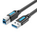 Vention Дата кабель USB 3.0 A Male to B Male Cable 1.5M Black PVC Type VENTION (COOBG)