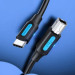 Vention Дата кабель USB 2.0 C Male to B Male 2A Cable 1.5M Black VENTION (CQUBG)