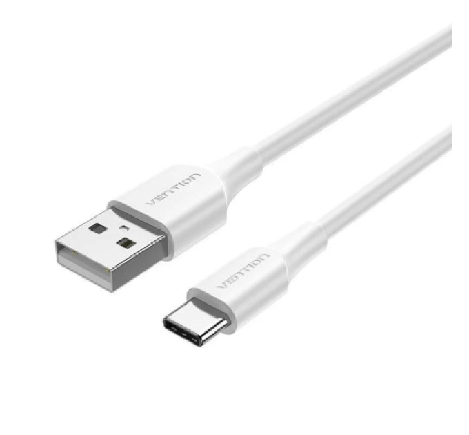 Vention Дата кабель USB 2.0 A Male to C Male 3A Cable 1M White VENTION (CTHWF)