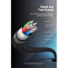 Vention Дата кабель USB 2.0 C Male to C Male 5A Cable 1M Gray Aluminum Alloy Type VENTION (TAEHF)