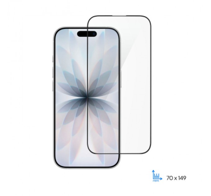 Скло захисне 2E 2.5D FCFG iPhone 17 Black (2E-IP-17.-6.3-SMFCFG-BB)