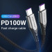 Vention Дата кабель USB 2.0 C Male to C Male 5A Cable Gray 2M Aluminum Alloy Type VENTION (TAEHH)